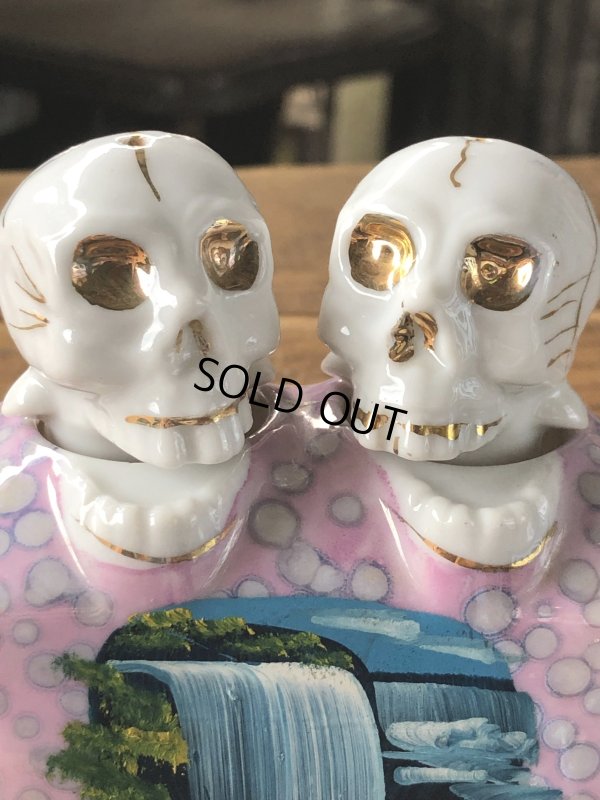 画像13: Vintage Nodding Skulls Salt and Pepper Ceramic Shakers Made in JAPAN (A389)