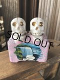Vintage Nodding Skulls Salt and Pepper Ceramic Shakers Made in JAPAN (A389)