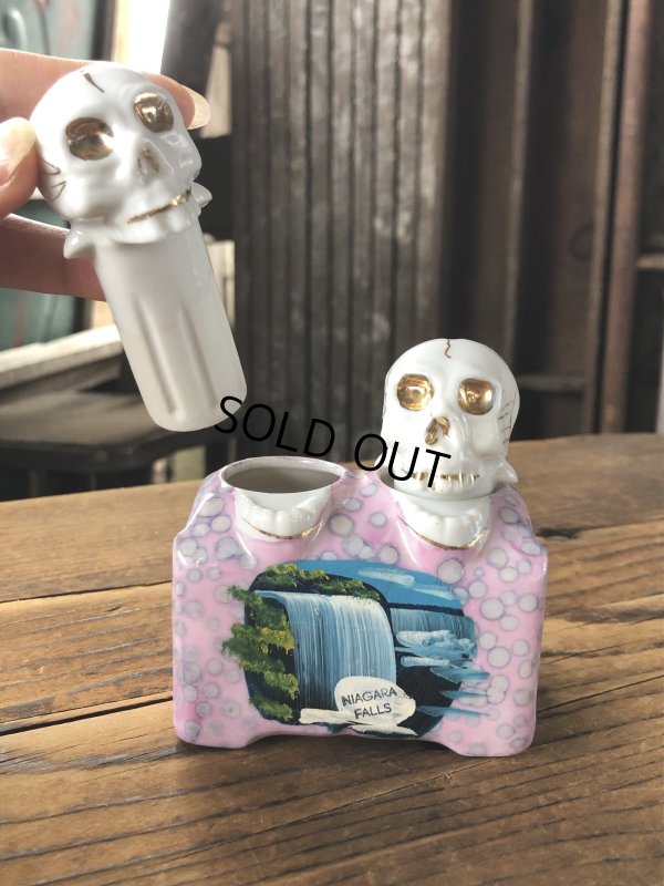 画像12: Vintage Nodding Skulls Salt and Pepper Ceramic Shakers Made in JAPAN (A389)
