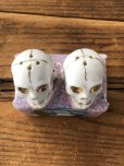 画像6: Vintage Nodding Skulls Salt and Pepper Ceramic Shakers Made in JAPAN (A389) (6)