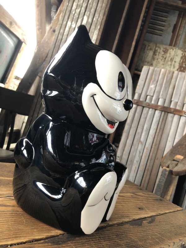 画像10: 90s Vintage Felix The Cat Ceramic Cookie Jar w/box (A390)