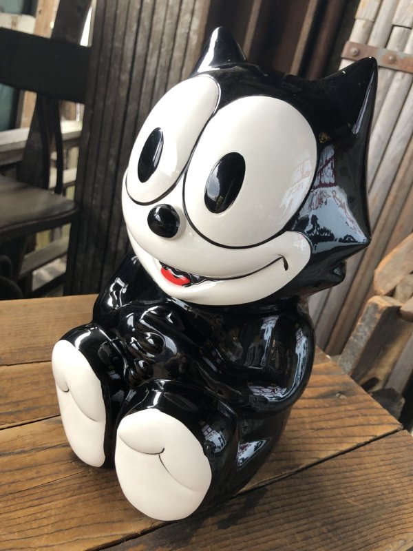 画像12: 90s Vintage Felix The Cat Ceramic Cookie Jar w/box (A390)