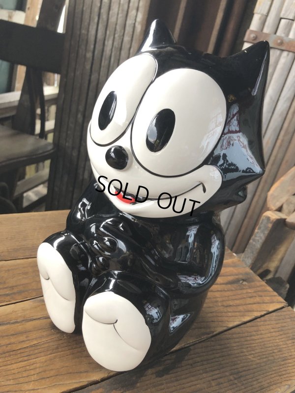 画像12: 90s Vintage Felix The Cat Ceramic Cookie Jar w/box (A390)