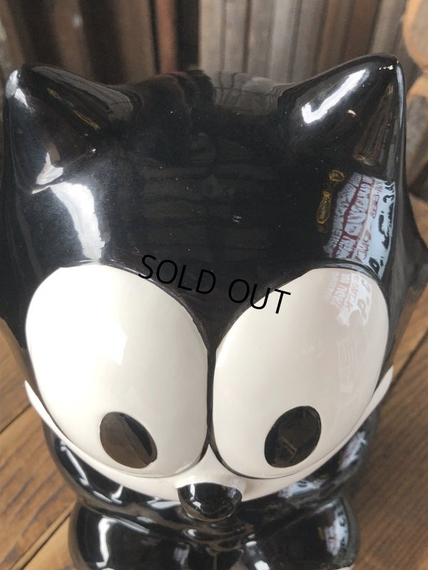 画像16: 90s Vintage Felix The Cat Ceramic Cookie Jar w/box (A390)
