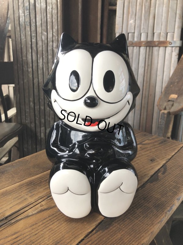 画像9: 90s Vintage Felix The Cat Ceramic Cookie Jar w/box (A390)
