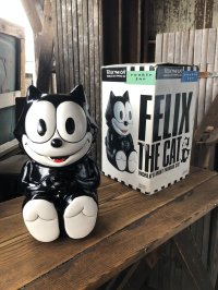 90s Vintage Felix The Cat Ceramic Cookie Jar w/box (A390)