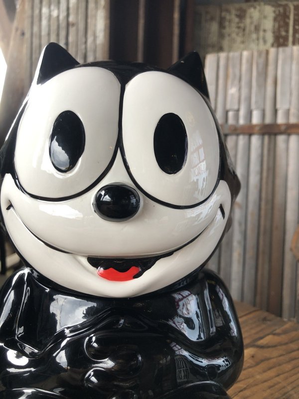 画像8: 90s Vintage Felix The Cat Ceramic Cookie Jar w/box (A390)