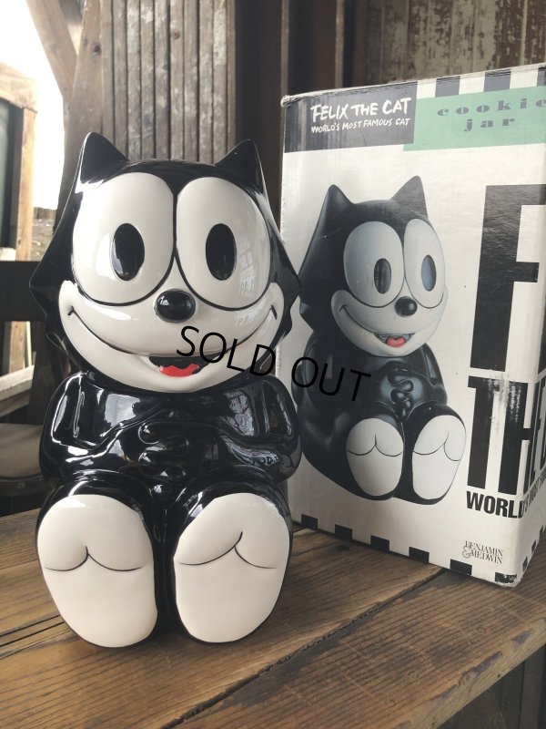 画像17: 90s Vintage Felix The Cat Ceramic Cookie Jar w/box (A390)