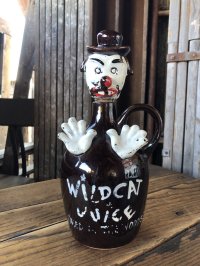 Vintage WILD CAT Juice Decanter Jug Bottle (A391)