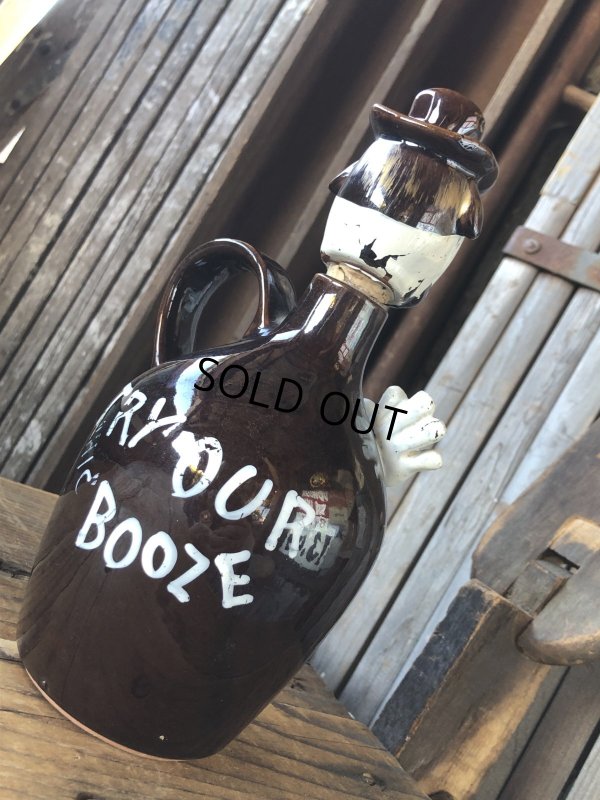 画像13: Vintage WILD CAT Juice Decanter Jug Bottle (A391)