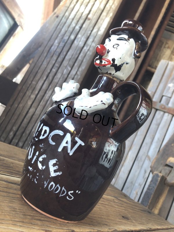 画像2: Vintage WILD CAT Juice Decanter Jug Bottle (A391)