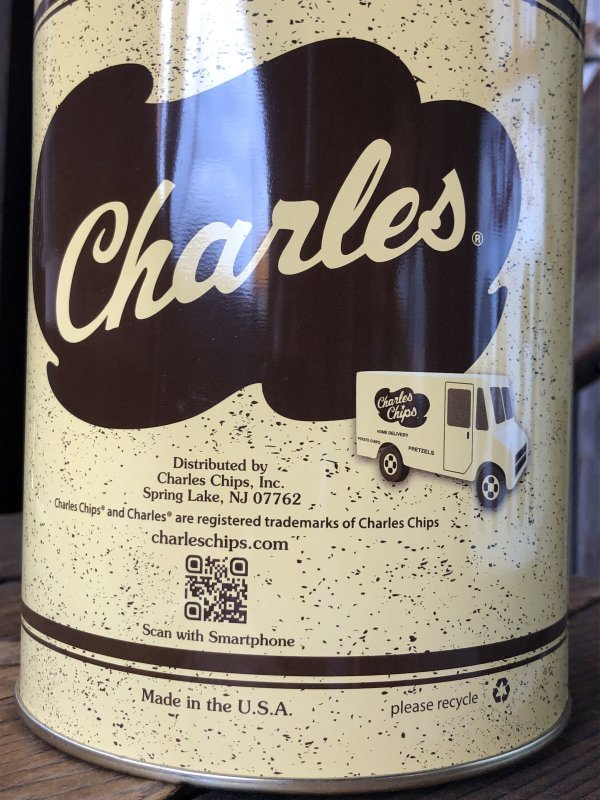 画像8: Charles Chips Advertising Tin Can (A398)