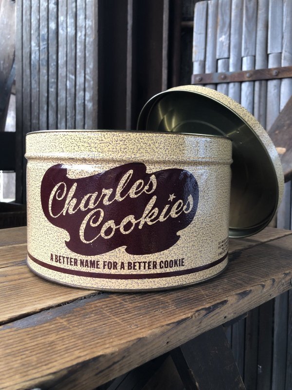 画像3: Vintage Charles Chips Advertising Cookie Tin Can (A394)