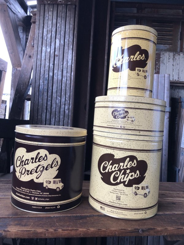画像9: Charles Chips Advertising Tin Can (A396)