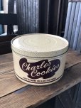 画像1: Vintage Charles Chips Advertising Cookie Tin Can (A394) (1)