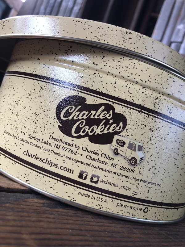 画像9: Charles Chips Advertising Cookie Tin Can (A397)