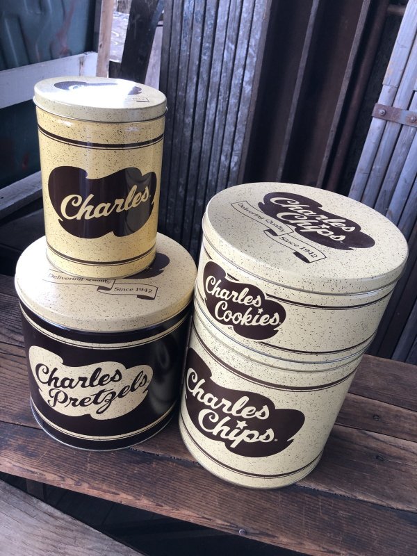 画像8: Charles Chips Advertising Tin Can (A396)