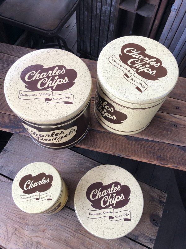 画像10: Charles Chips Advertising Tin Can (A398)