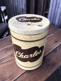 Charles Chips Advertising Tin Can (A398)