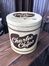 Charles Chips Advertising Tin Can (A396)