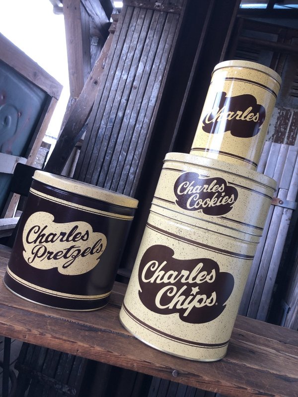 画像9: Charles Chips Advertising Pretzels Tin Can (A395)