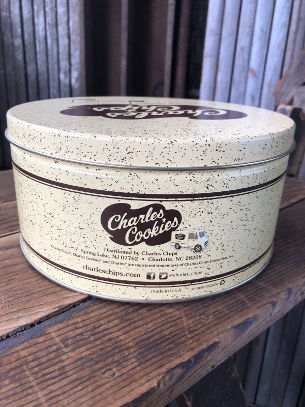 画像5: Charles Chips Advertising Cookie Tin Can (A397)