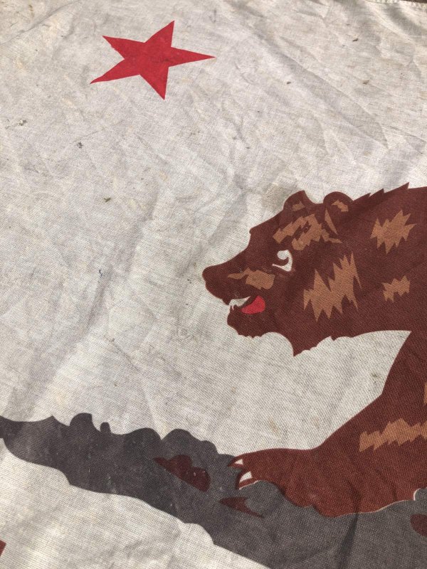 画像13: Vintage Large California Republic The BEAR Flag AJAX Cotton Paramount Flag Co 120ｘ185 cm (A399) 