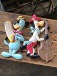 画像11: 70s Vintage Hanna Barbera Quick Draw McGraw / Huckleberry Hound Plastic Wall Hangings Plaques (A402)  (11)