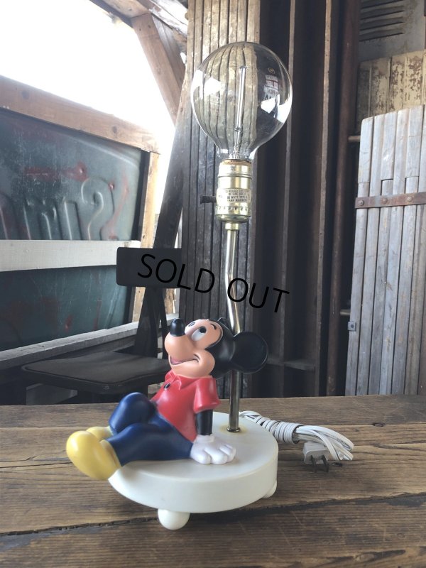 画像16: 70s Vintage Disney Mickey Mouse Night Lamp (A404)