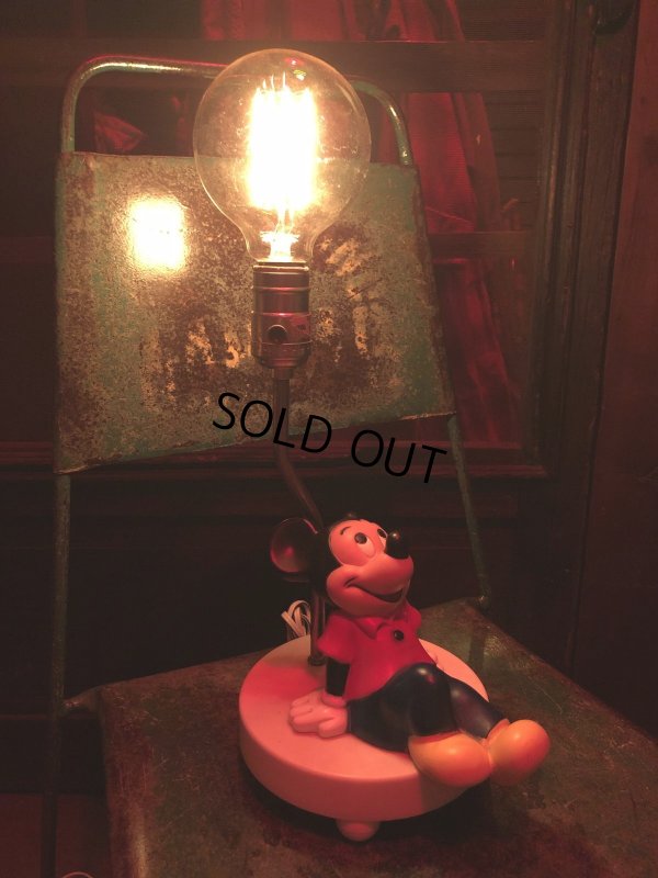 画像13: 70s Vintage Disney Mickey Mouse Night Lamp (A404)
