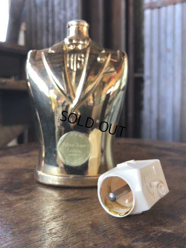 画像12: 40s Vintage Advertising HIS Men's After Shave Lotion Bottle Rare Gold Ver (A408) 