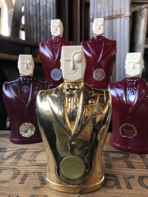 画像15: 40s Vintage Advertising HIS Men's After Shave Lotion Bottle Rare Gold Ver (A408) 