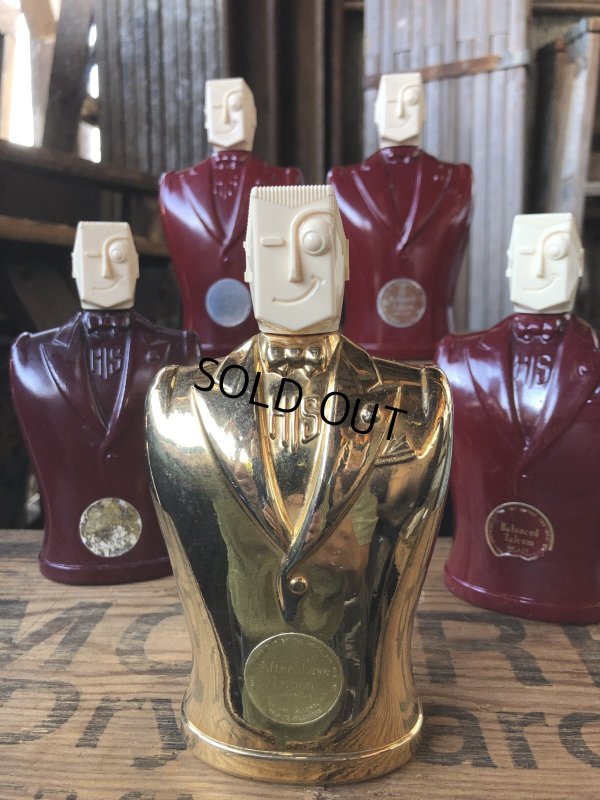 画像15: 40s Vintage Advertising HIS Men's After Shave Lotion Bottle Rare Gold Ver (A408) 