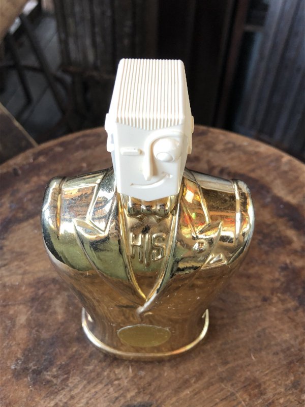 画像10: 40s Vintage Advertising HIS Men's After Shave Lotion Bottle Rare Gold Ver (A408) 
