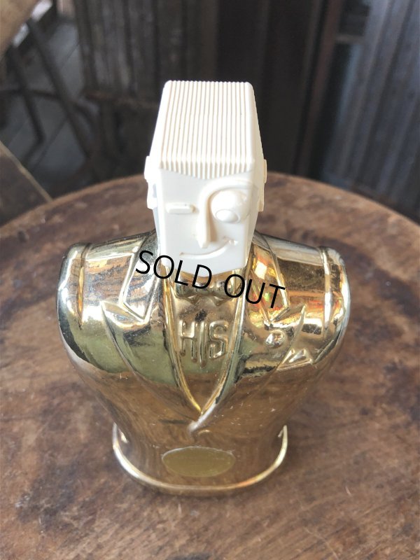 画像10: 40s Vintage Advertising HIS Men's After Shave Lotion Bottle Rare Gold Ver (A408) 