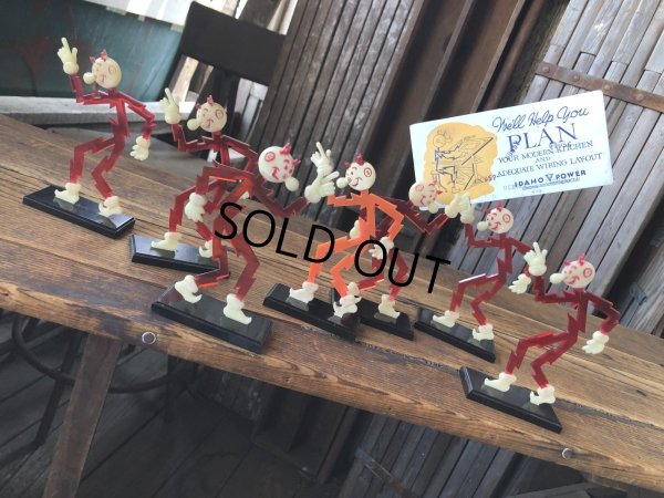 画像14: 〜50s Vintage REDDY KILOWATT Standing Business Card Holder Figure (A415)