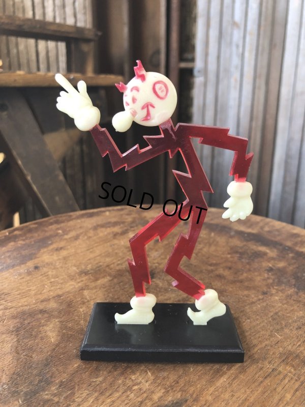 画像1: 〜50s Vintage REDDY KILOWATT Standing Business Card Holder Figure (A415)