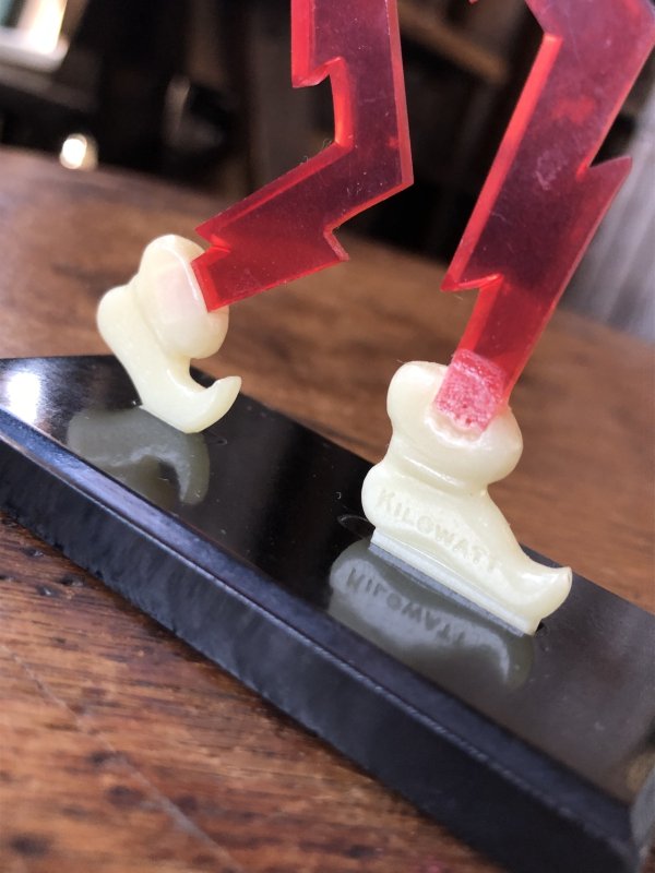 画像8: 〜50s Vintage REDDY KILOWATT Standing Business Card Holder Figure (A417)