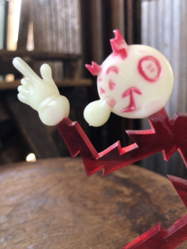 画像5: 〜50s Vintage REDDY KILOWATT Standing Business Card Holder Figure (A415)