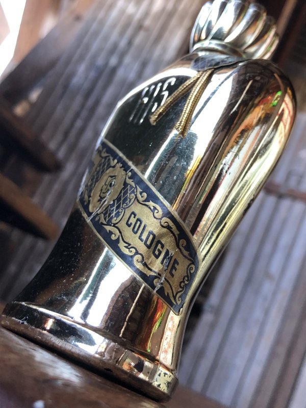 画像10: 40s Vintage Advertising HIS Men's Cologne Bottle Rare Gold Ver (A409) 