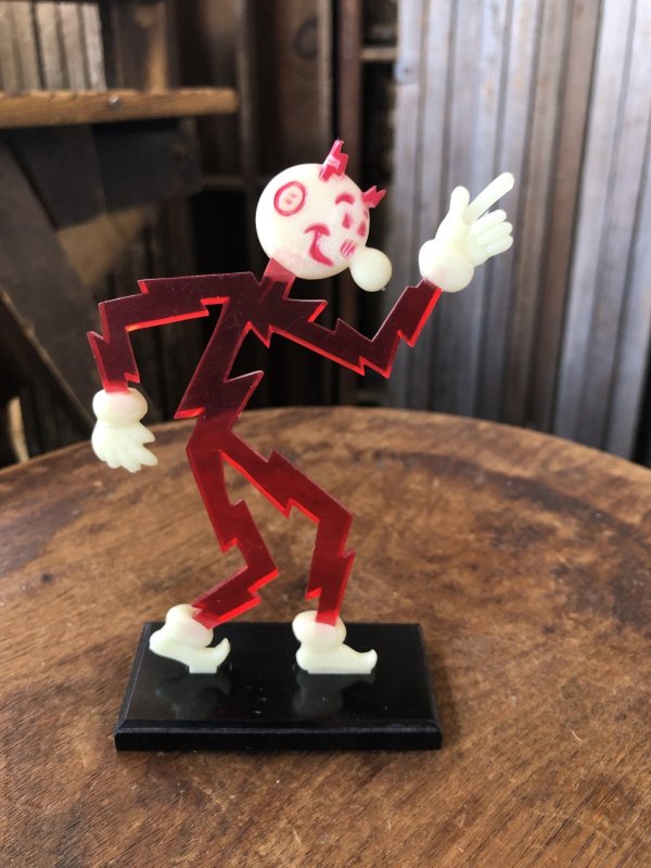 画像3: 〜50s Vintage REDDY KILOWATT Standing Business Card Holder Figure (A415)