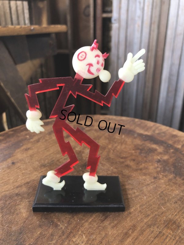 画像3: 〜50s Vintage REDDY KILOWATT Standing Business Card Holder Figure (A415)