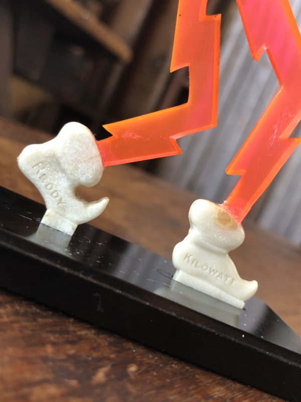 画像11: 〜50s Vintage REDDY KILOWATT Standing Business Card Holder Figure (A414)