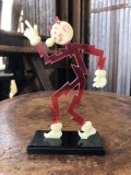 〜50s Vintage REDDY KILOWATT Standing Business Card Holder Figure (A418)