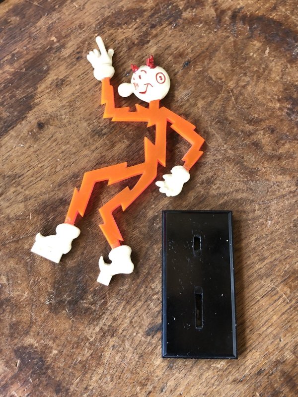 画像8: 〜50s Vintage REDDY KILOWATT Standing Business Card Holder Figure (A414)