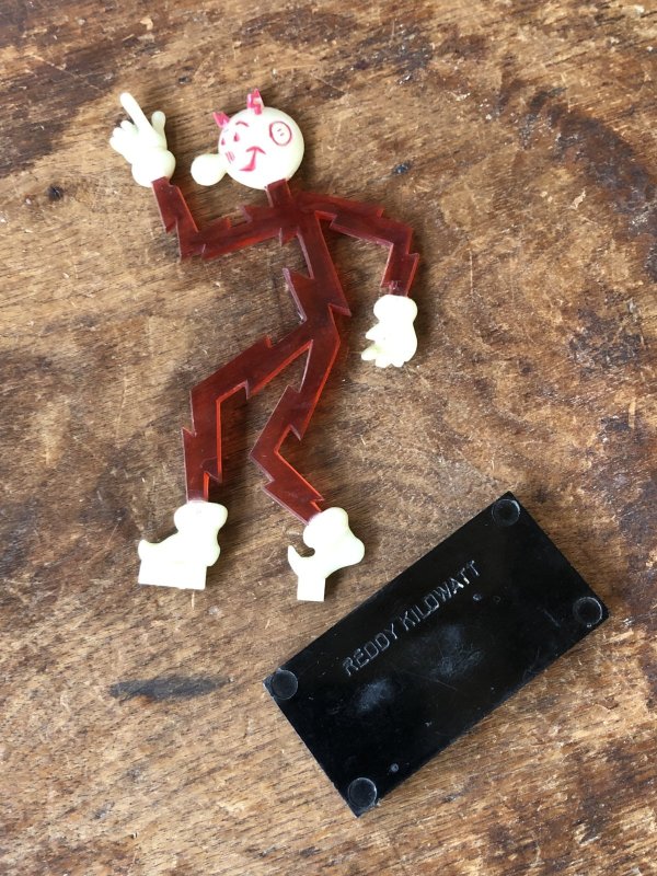 画像11: 〜50s Vintage REDDY KILOWATT Standing Business Card Holder Figure (A419)