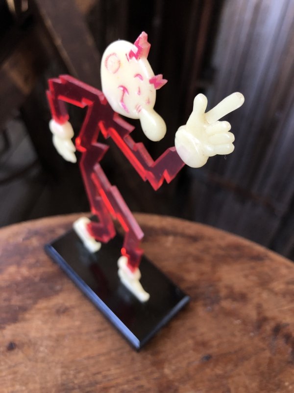 画像4: 〜50s Vintage REDDY KILOWATT Standing Business Card Holder Figure (A418)