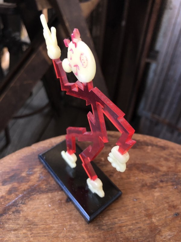 画像2: 〜50s Vintage REDDY KILOWATT Standing Business Card Holder Figure (A418)