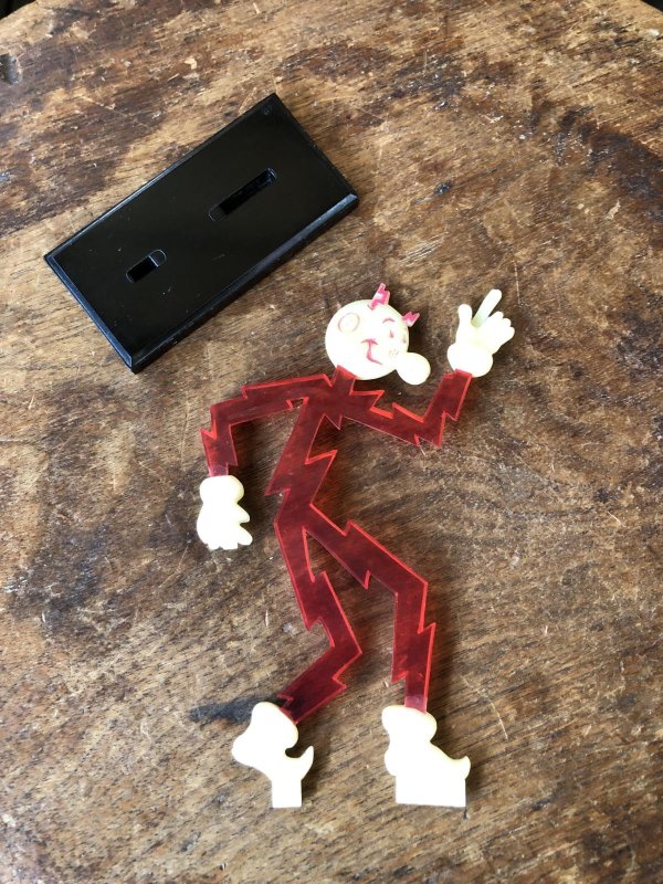 画像10: 〜50s Vintage REDDY KILOWATT Standing Business Card Holder Figure (A418)