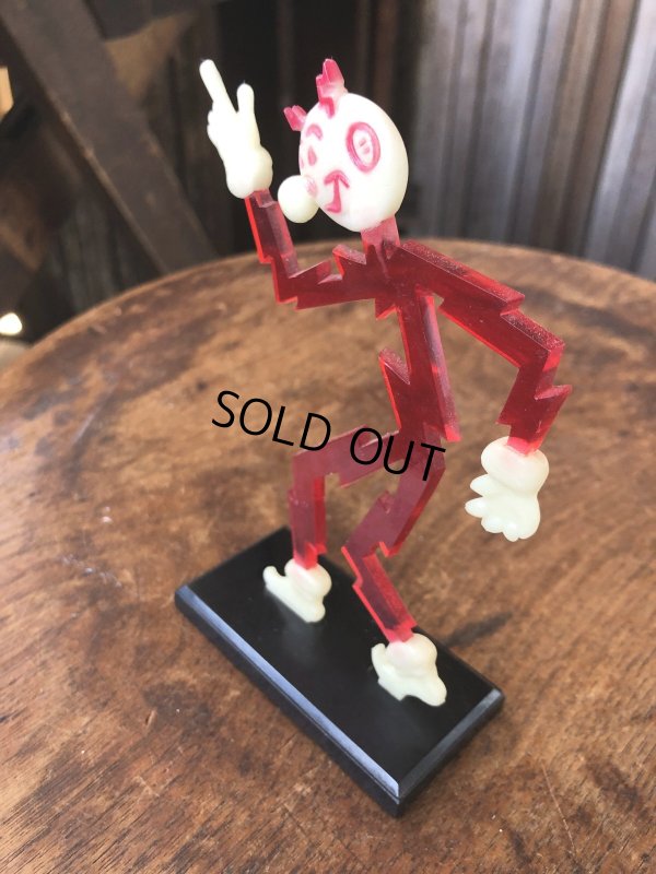 画像2: 〜50s Vintage REDDY KILOWATT Standing Business Card Holder Figure (A415)